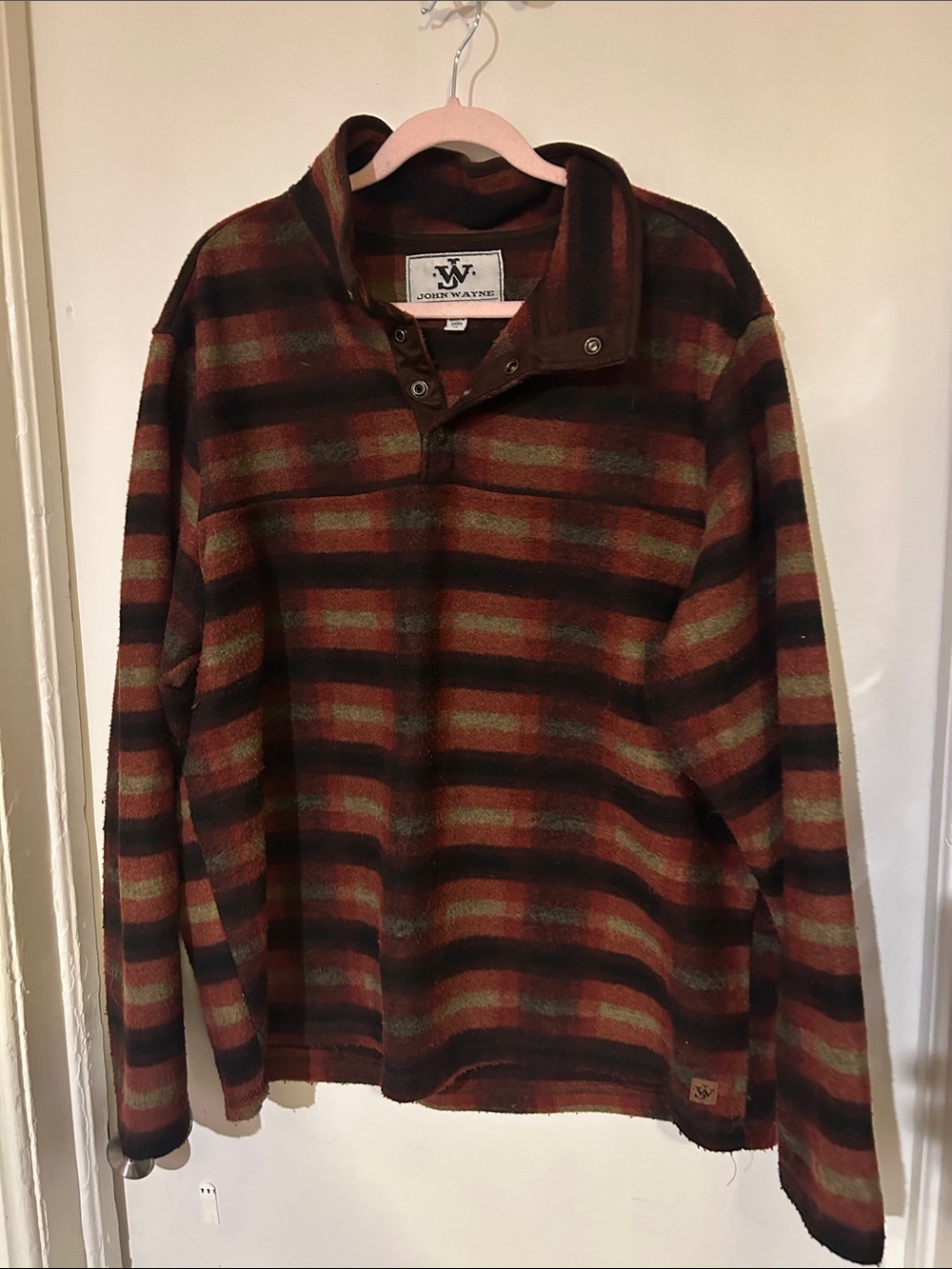 Men's Striped Sweater - Brown & Green